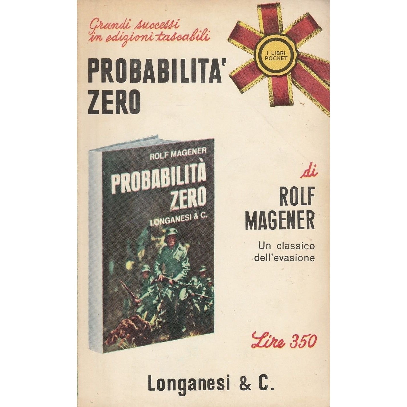 Libro - Rolf Magener: Probabilita zero ed.Longanesi A49