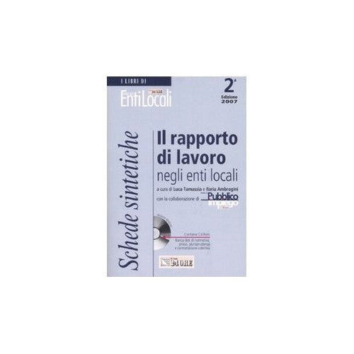 Libro - Il rapporto di lavoro negli enti locali Schede sintetiche Co