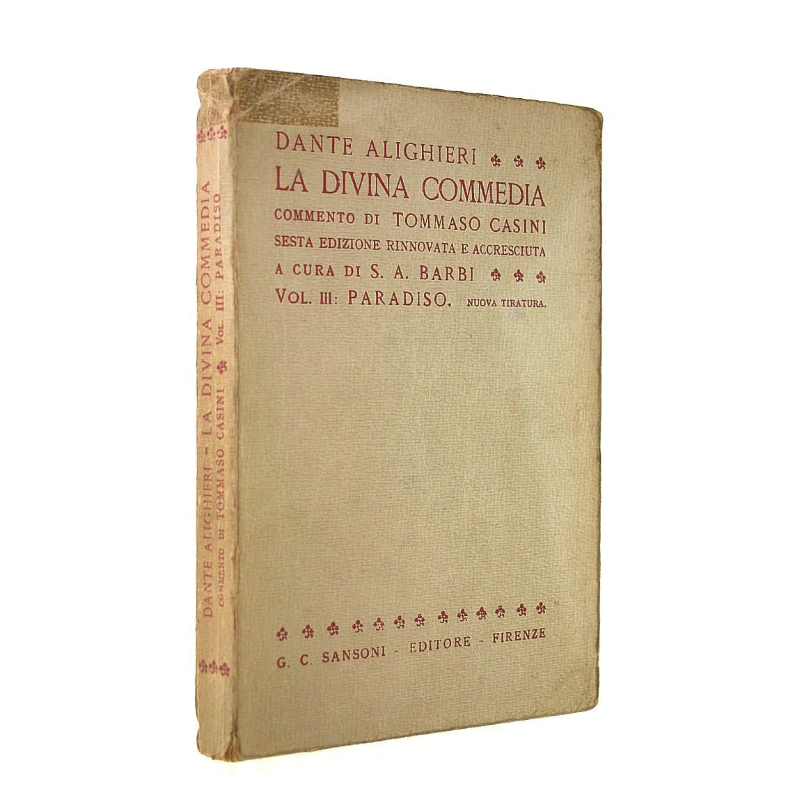 Libro - LA DIVINA COMMEDIA Volume Terzo PARADISO - Dante, Alighieri