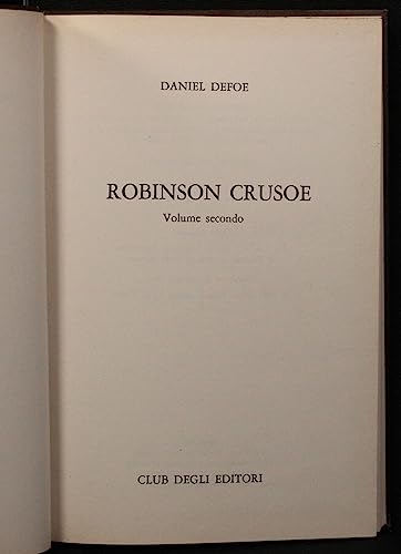 Libro - Robinson Crusoe. 2 volumi - Daniel Defoe