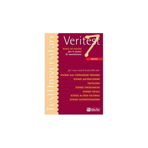 Libro - Veritest Teoria ed esercizi per le prove di ammissione per