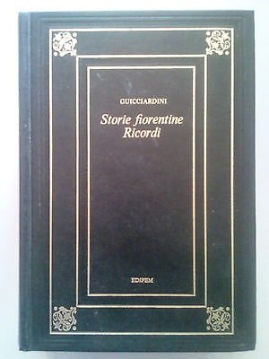 Libro - Guicciardini: Storie Fiorentine / Ricordi ed. Edipem A19