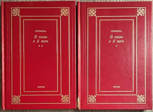 Libro - Stendhal: Il rosso e il nero Vol I e II Ed Edipem A55