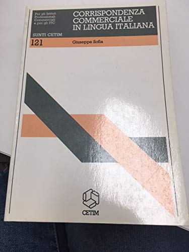 Libro - Corrispondenza commerciale in lingua italiana - Sofia, Giuseppe