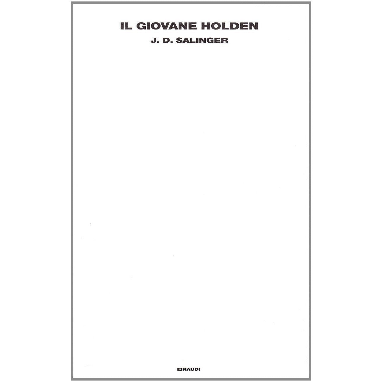 Libro - Il giovane Holden - Salinger, J D - Salinger, J D
