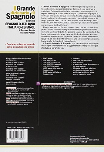 Libro - Il grande dizionario di spagnolo. Dizionario spagnolo-italiano, italiano-español - Arqués, Rossend