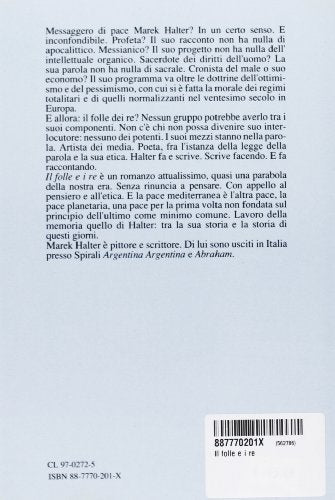 Libro - Il folle e i re - Halter, Marek