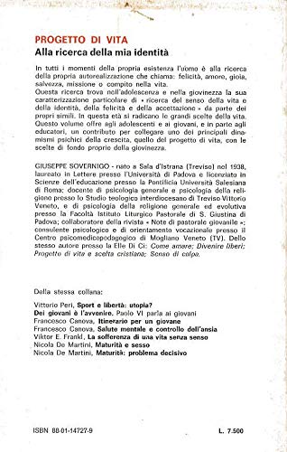 Libro - Progetto di vita - Sovernigo, Giuseppe