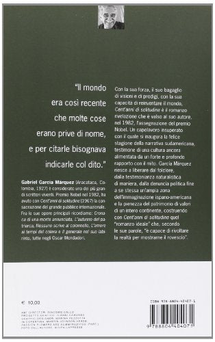Libro - Cent'anni di solitudine - García Márquez, Gabriel