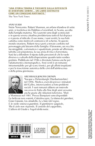 Libro - Anni verdi - Cronin, Archibald Joseph