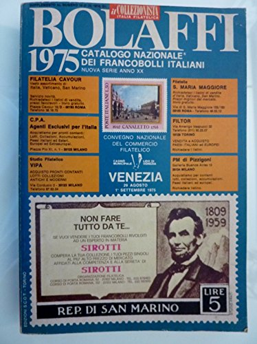 Libro - BOLAFFI Catalogo Nazionale dei Francobolli Italiani 1975 Nuova Serie Anno XX - AA.VV.