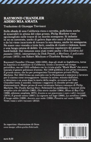 Libro - Addio mia amata - Chandler, Raymond