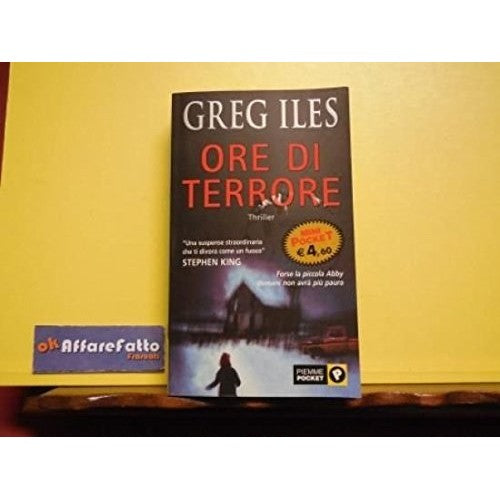 ART 7.574 LIBRO ORE DI TERRORE DI GREG ILES 2001