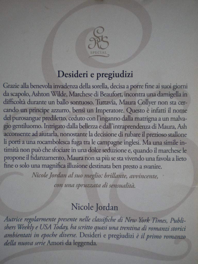 Libro - Desideri e pregiudizi - Jordan Nicole