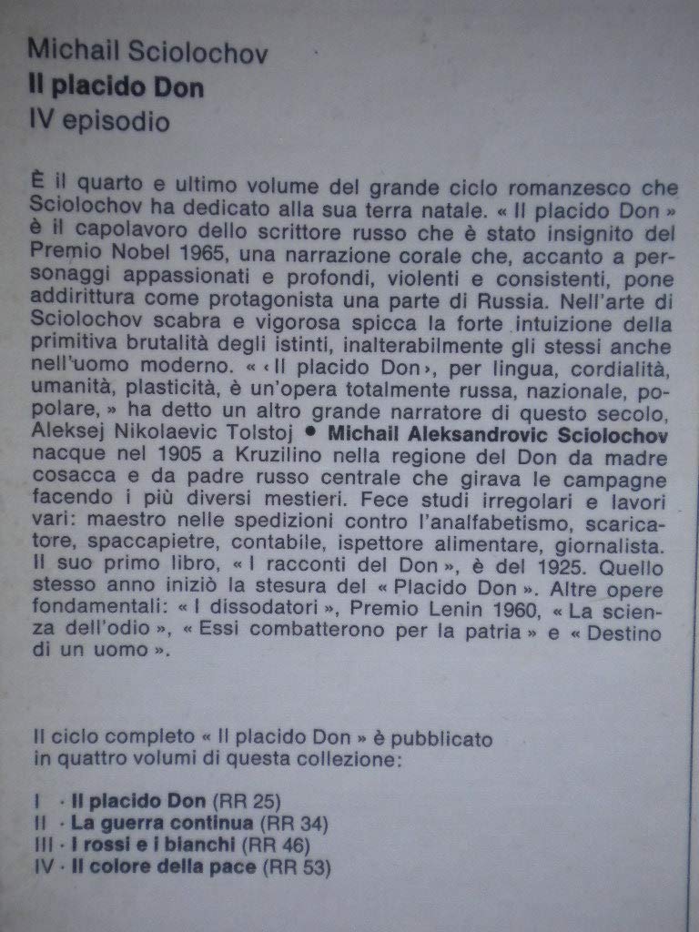 IL PLACIDO DON IL COLORE DELLA PACE (QUARTO EPISODIO)