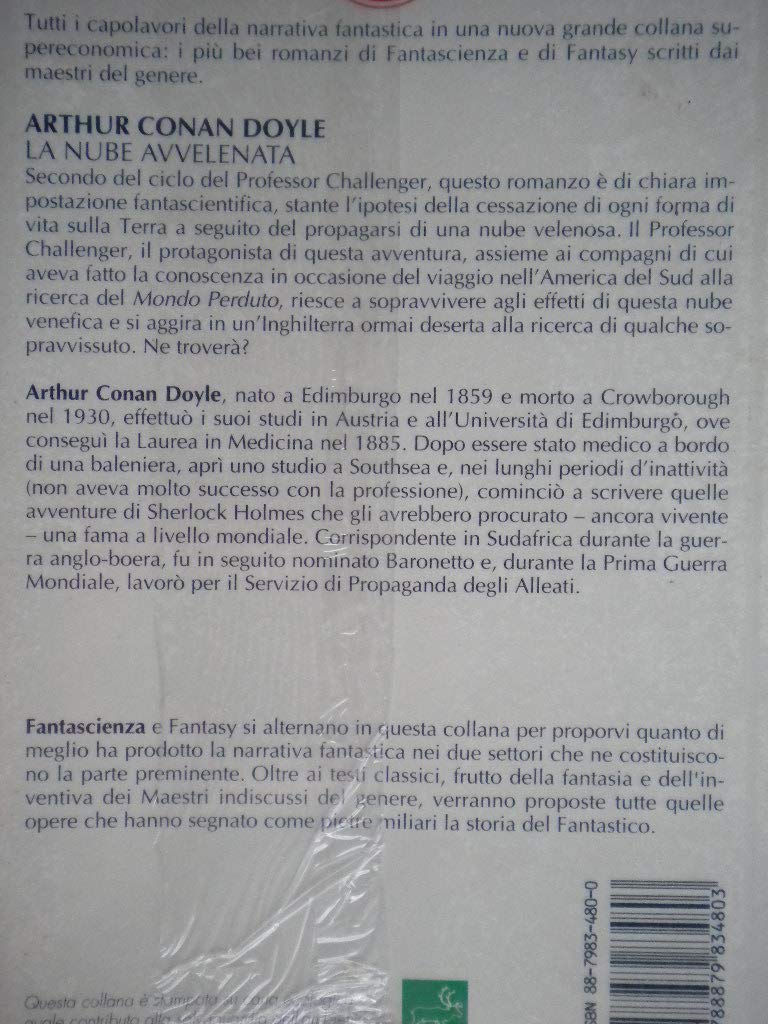 Libro - L- LA NUBE AVVELANATA - CONAN DOYLE - NEWTON - FANTASTICO -- 1994 - B - ZDS238 - Conan Doyle