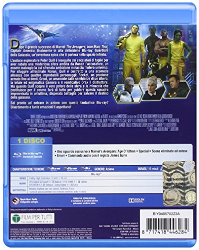 DVD - Guardiani della Galassia (Blu-ray) - Chris Pratt