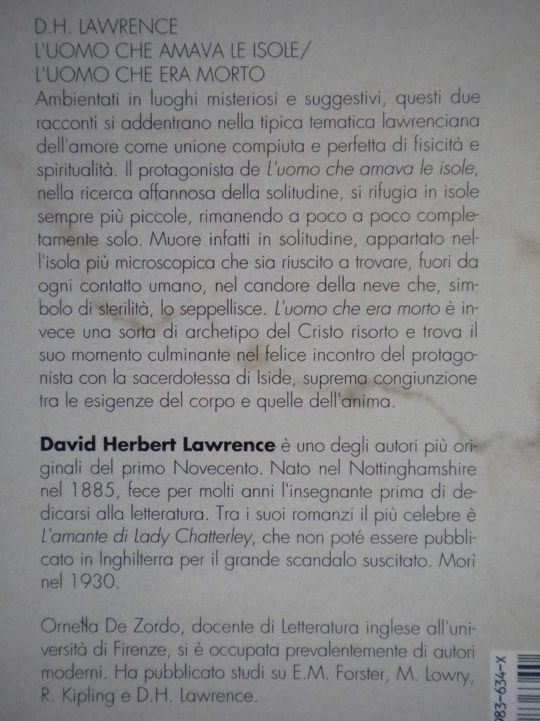 L'uomo che era morto-L'uomo che amava le isole