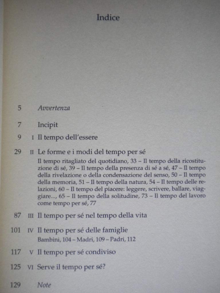 Un po’ di tempo per me