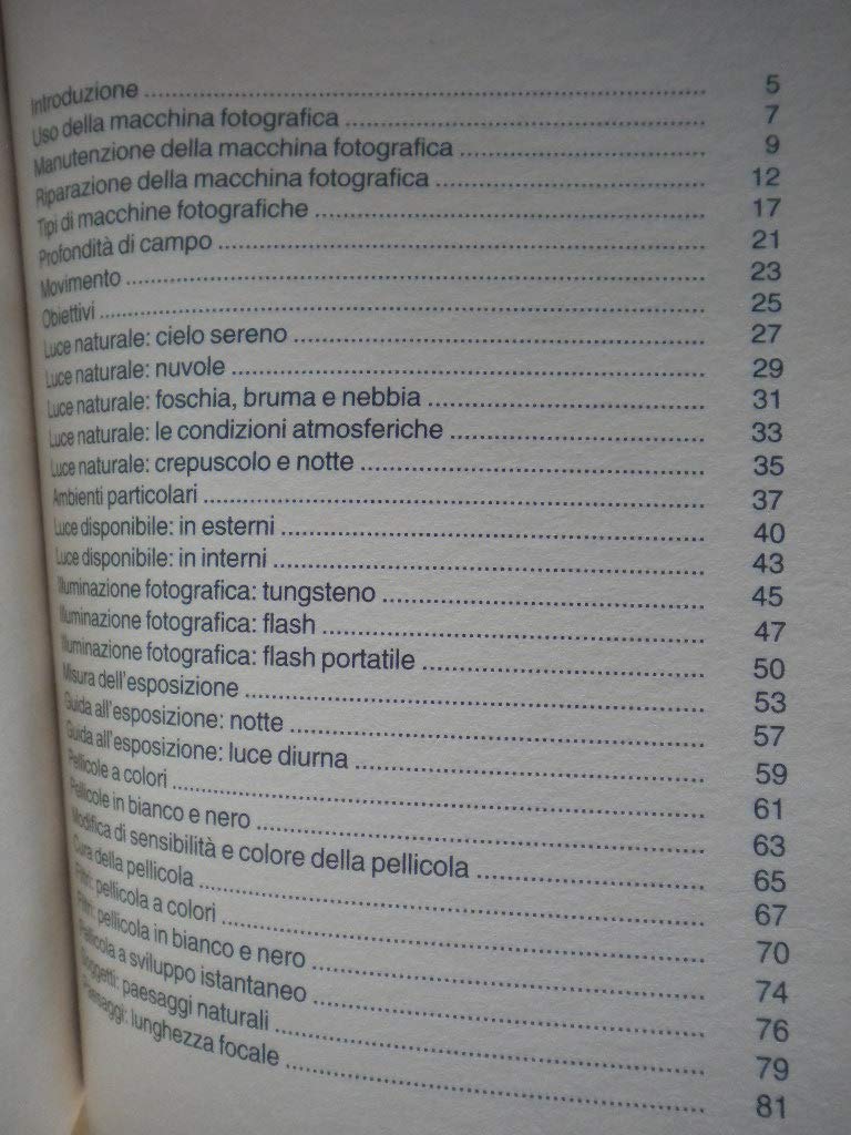 Libro - Breve guida alla fotografia - manuale macchine fotografiche