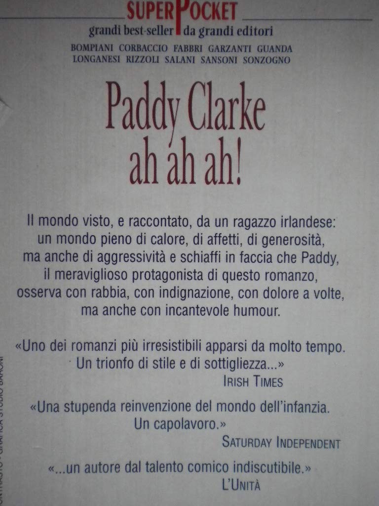 Paddy Clarke ah ah ah!