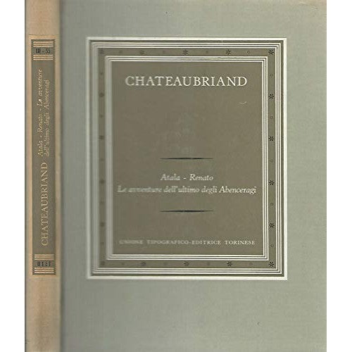 Libro - Racconti Atala- renato- le avventur - F. R. De Chateaubriand