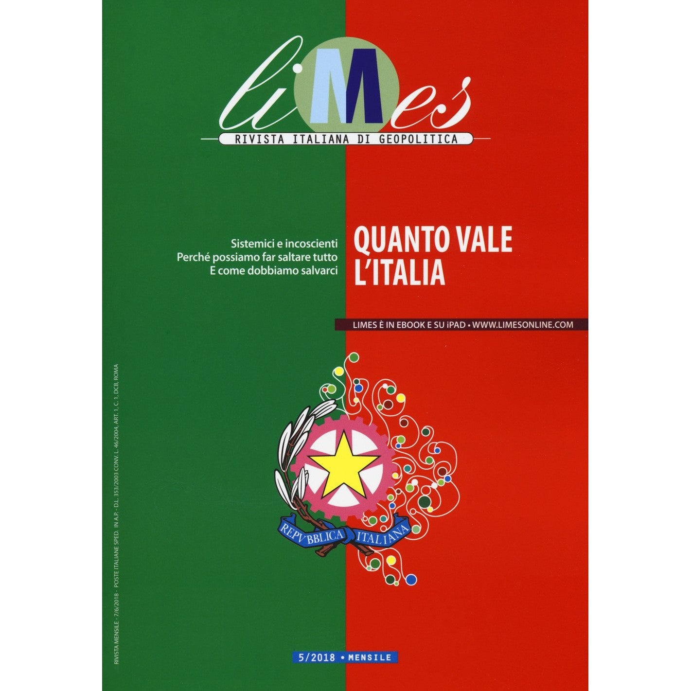 Libro - Limes Rivista italiana di geopolitica Quanto vale l'Italia (