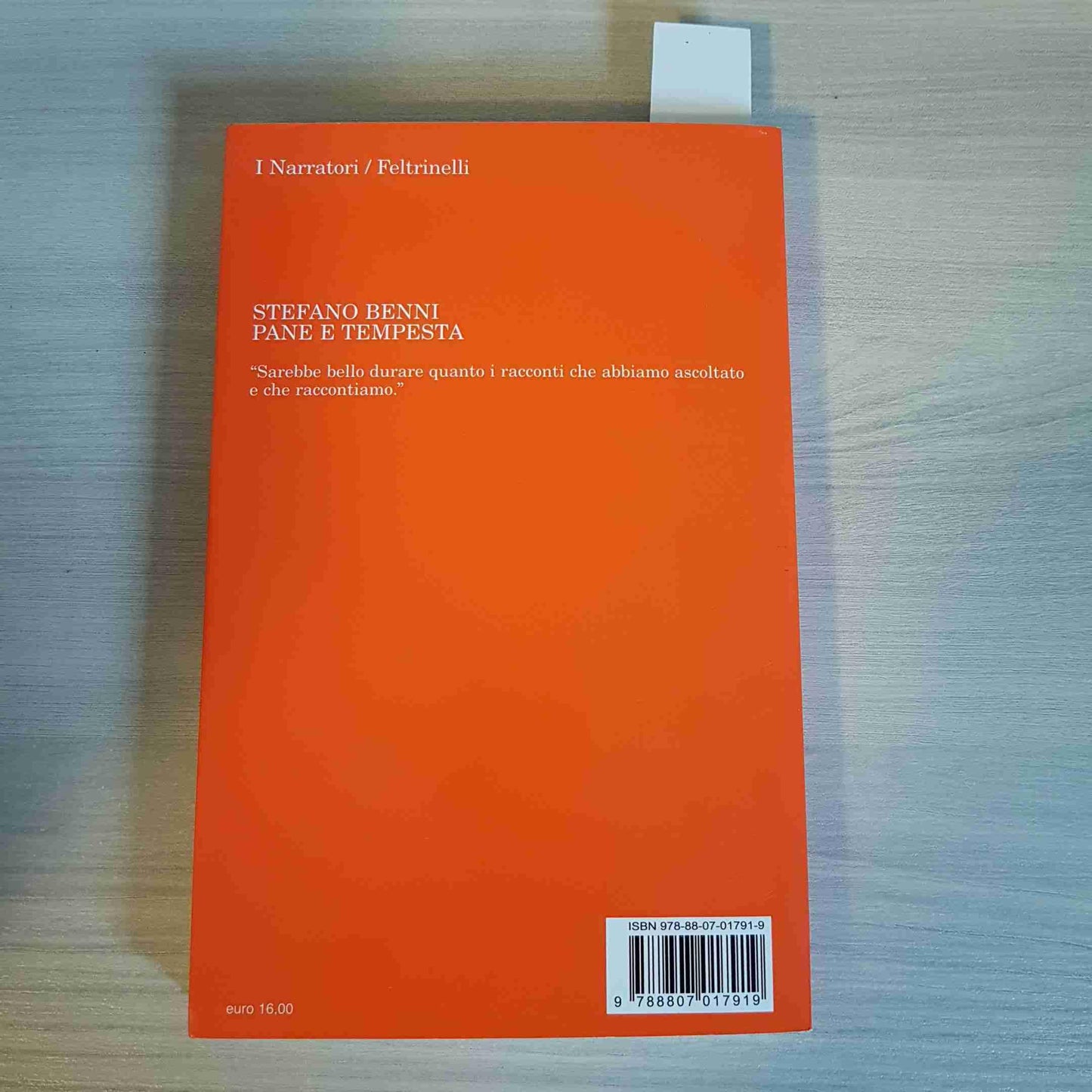 Libro - Pane e tempesta - Benni, Stefano