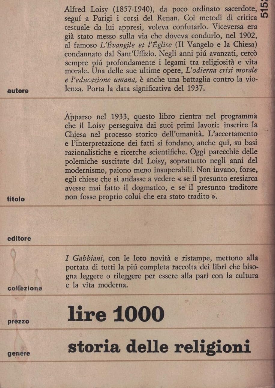 Le origini del cristianesimo Alfred Loisy