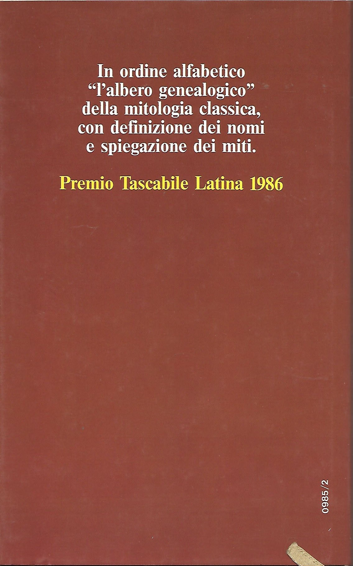 Dizionario della mitologia classica