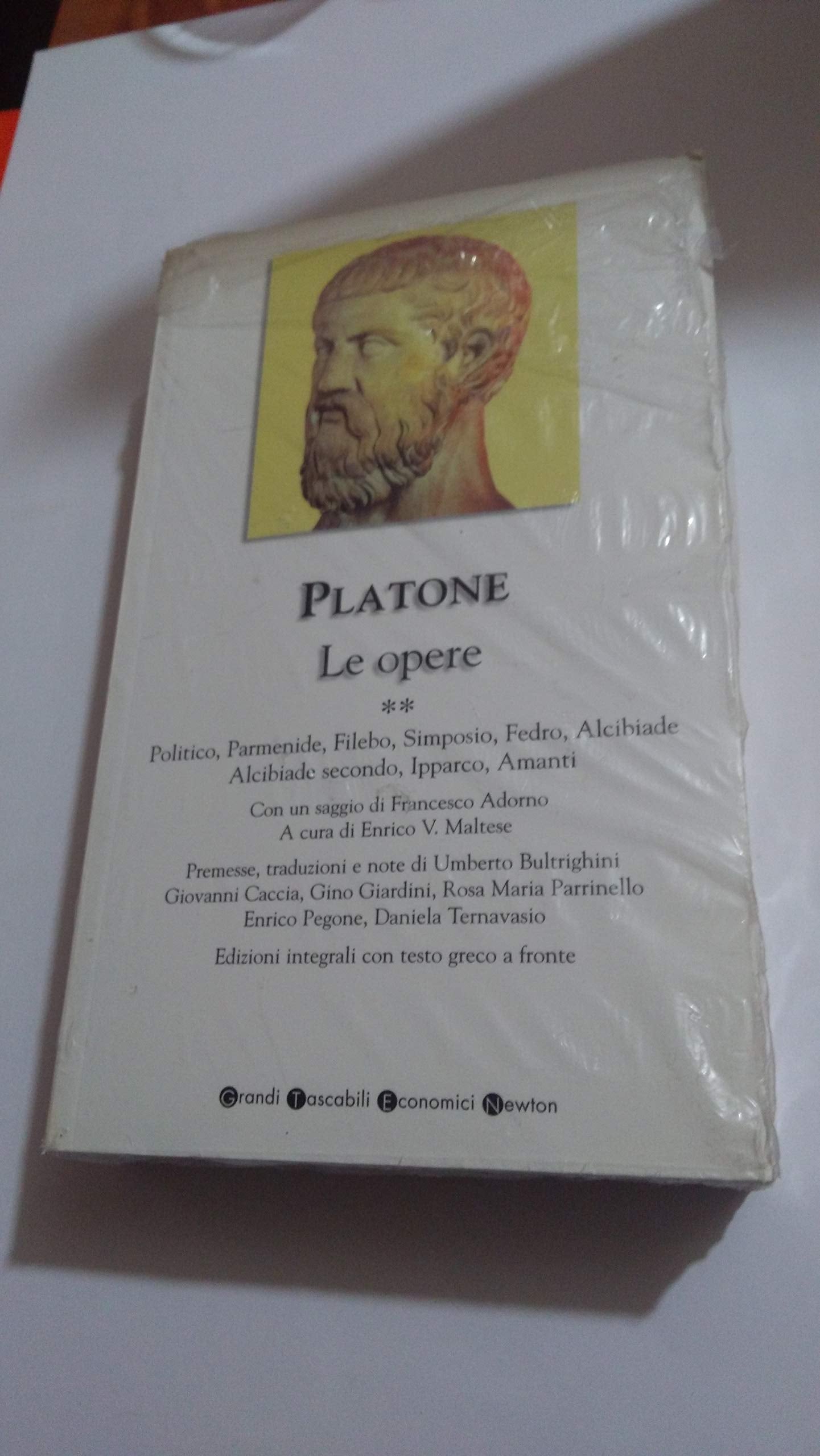 Libro - Le opere. Testo greco a fronte. Politico-Parmenide-Filebo-Simposio-Fedro-Alcibia - Platone