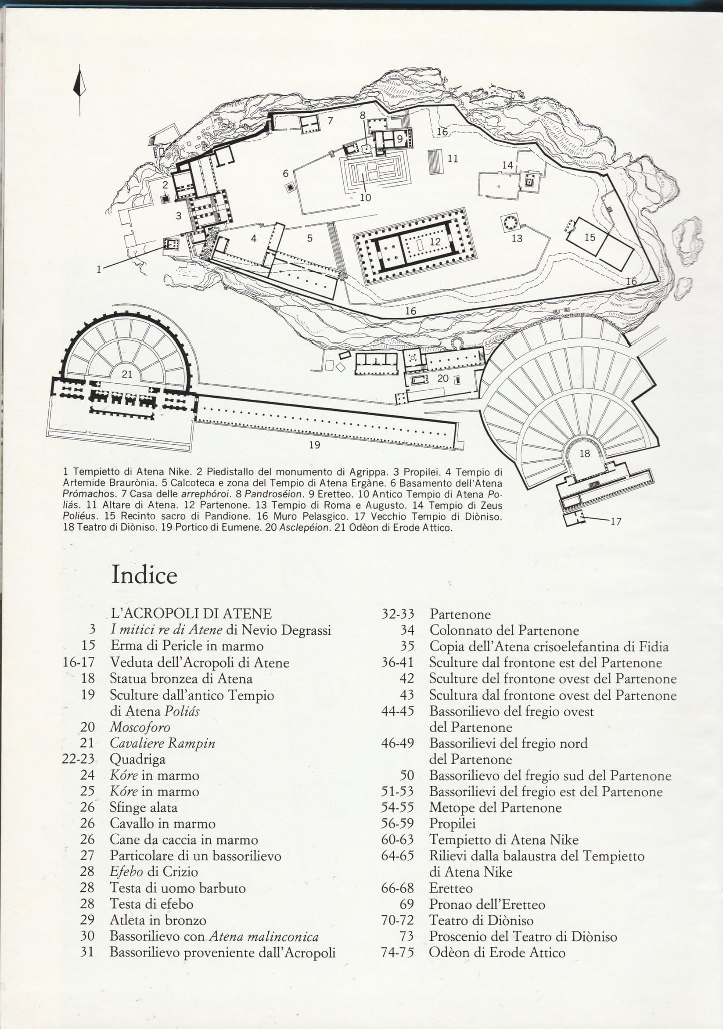 L' acropoli di Atene, Documenti d'Arte Catalogo 24342, di Nevio Degrassi 1981