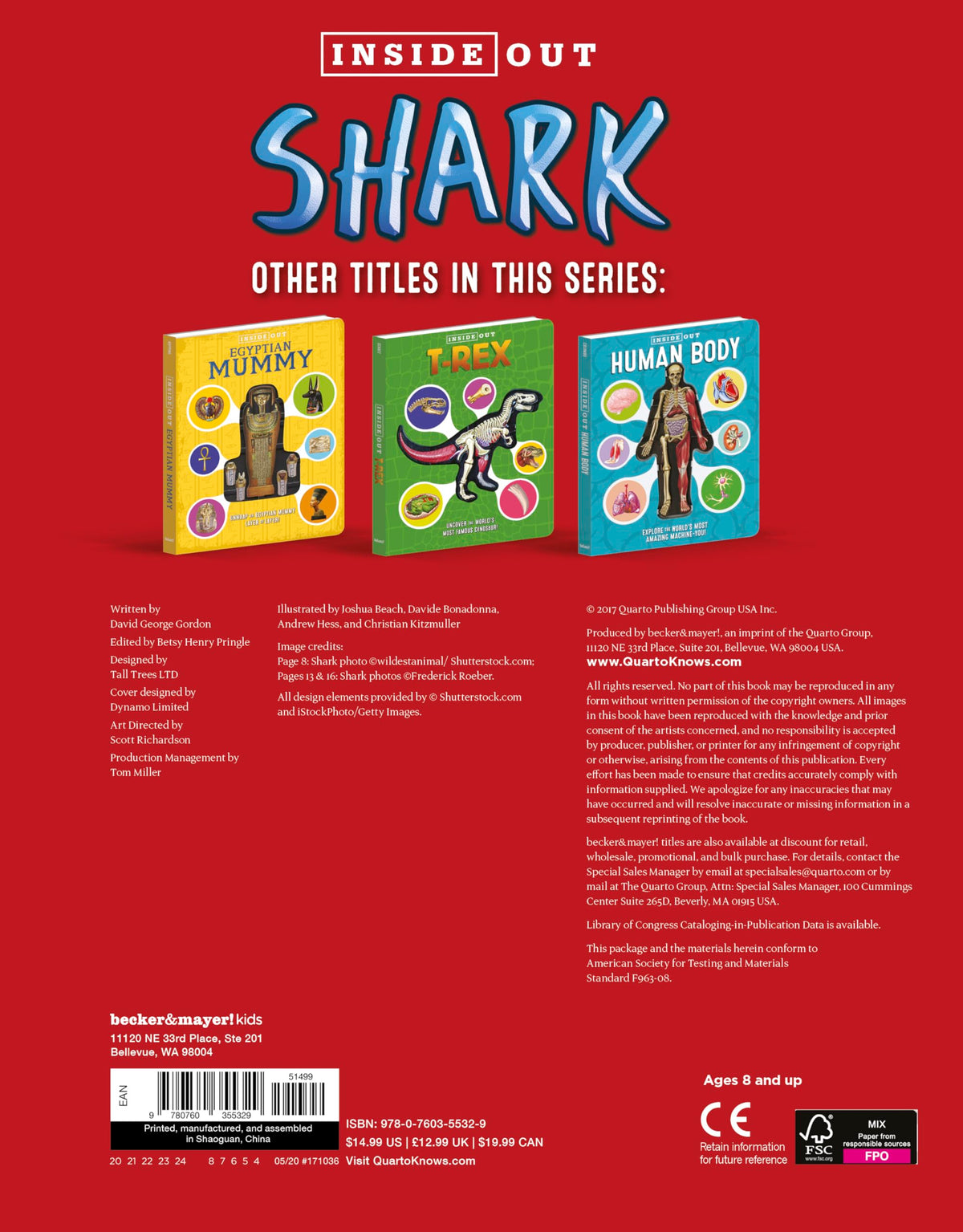 Libro - Inside Out Shark: Look inside a great - Gordon, David George