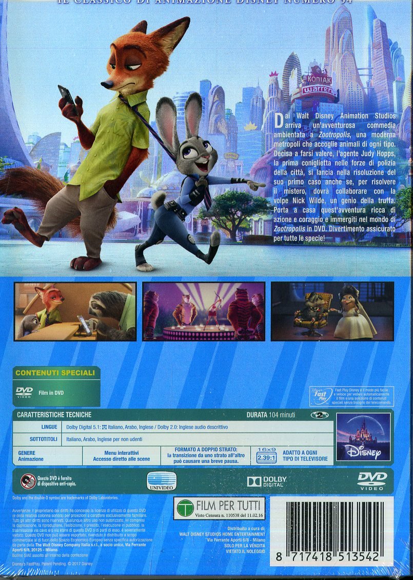 Zootropolis Repkg (DVD)