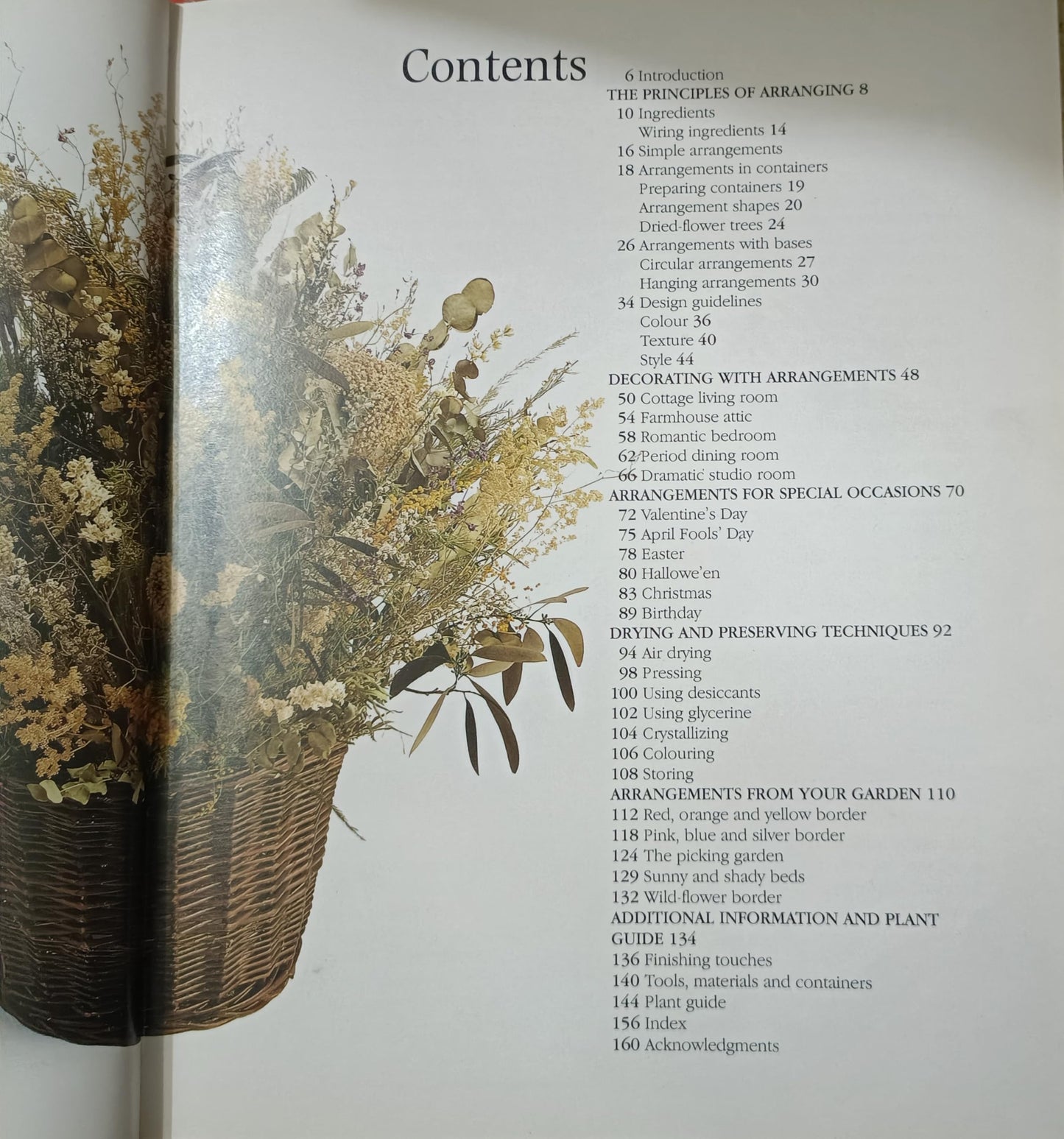 Arranging Dried Flowers, Guide to