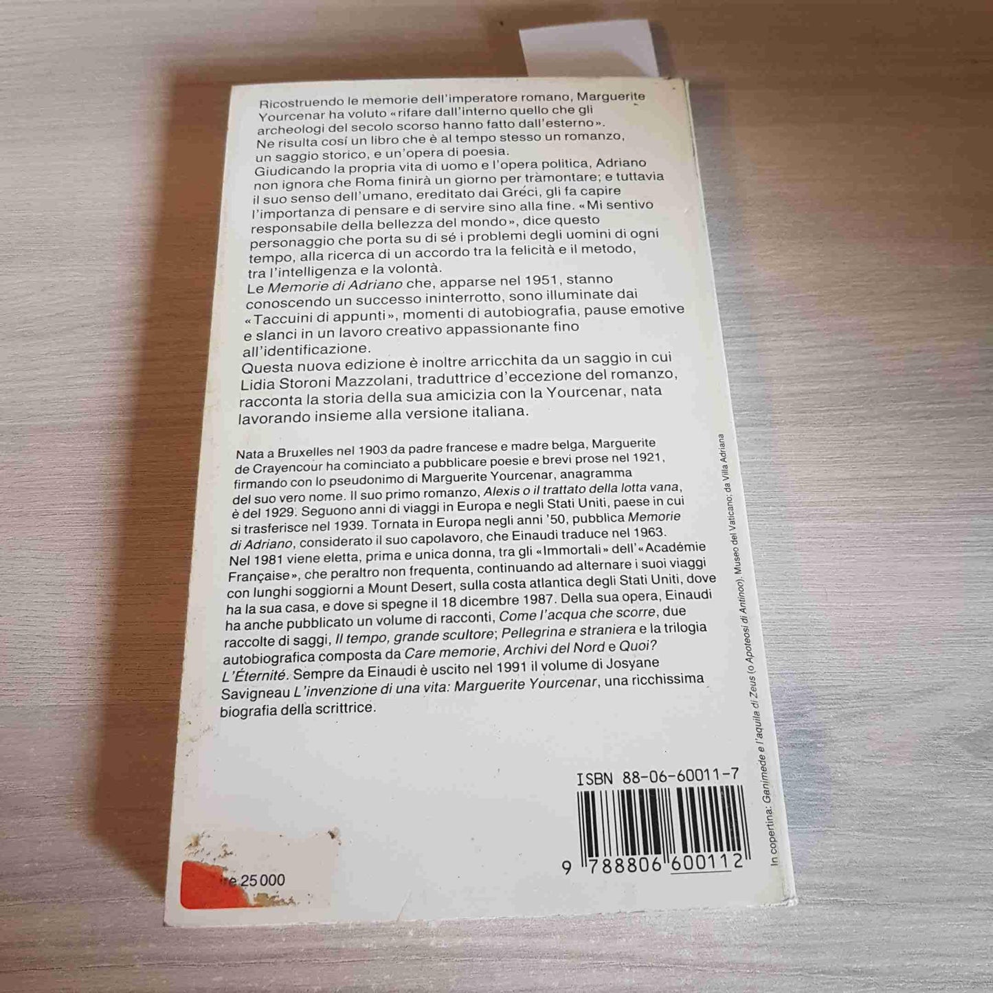 Libro - Memorie di Adriano. Seguite da Taccuini di appunti - Yourcenar, Marguerite