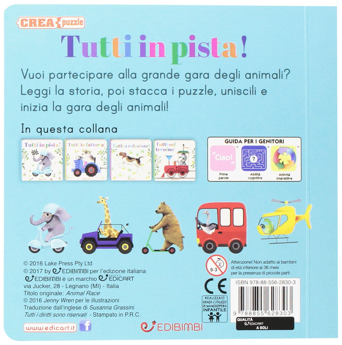 Libro - Tutti in pista! Crea puzzle Ediz illus - Gruppo, Edicart Srl