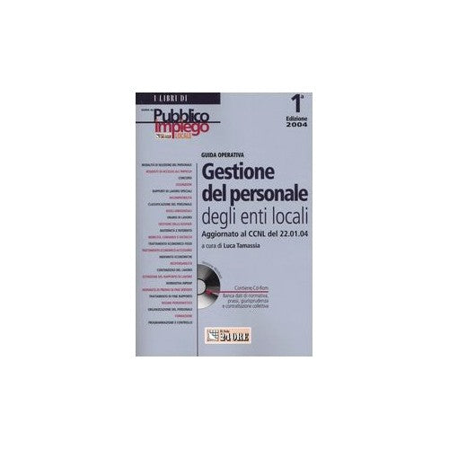 Libro - Guida operativa alla gestione del personale degli enti local