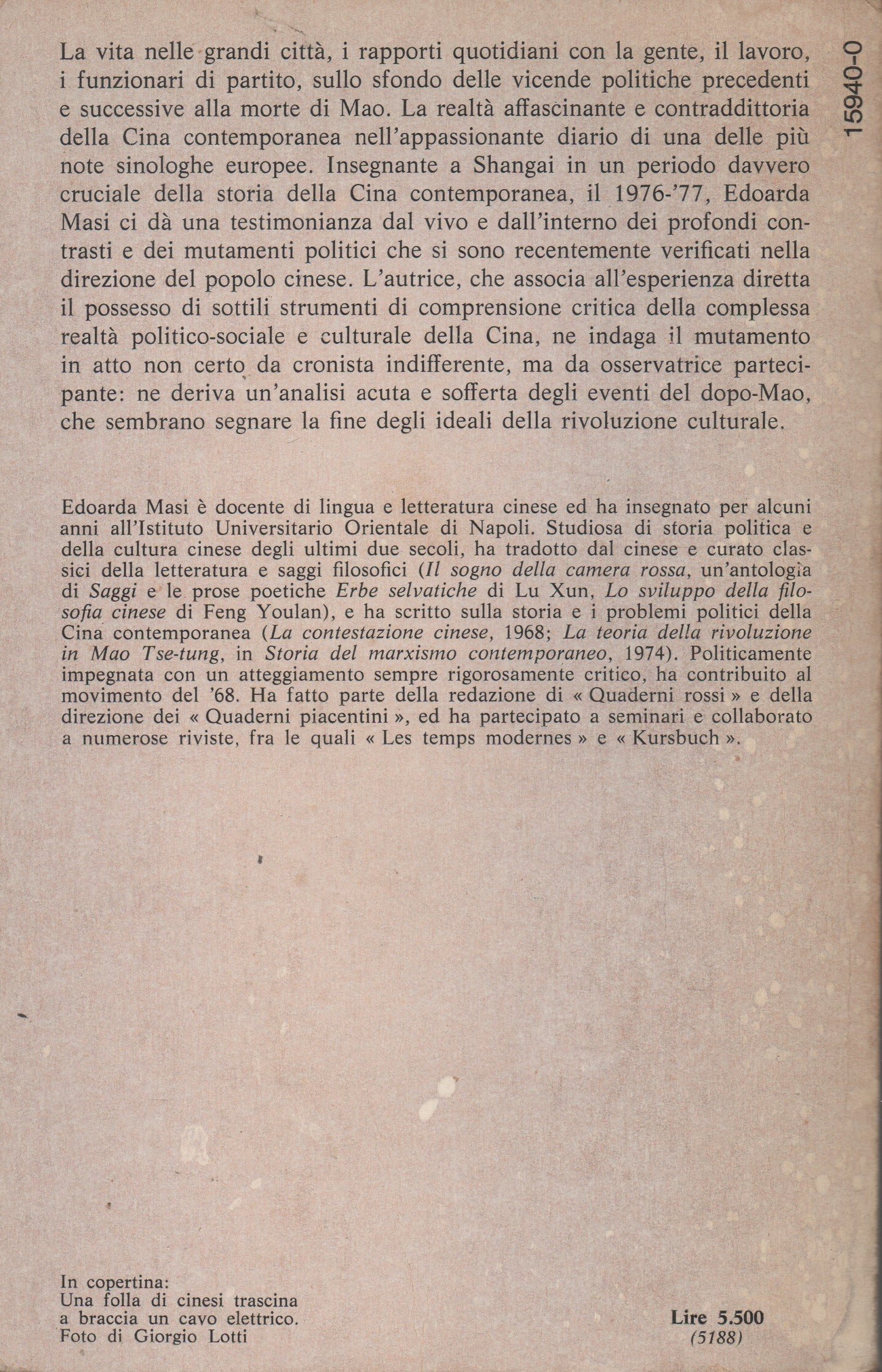 Libro - Per la Cina : Confuciani e proletari - Masi, Edoarda