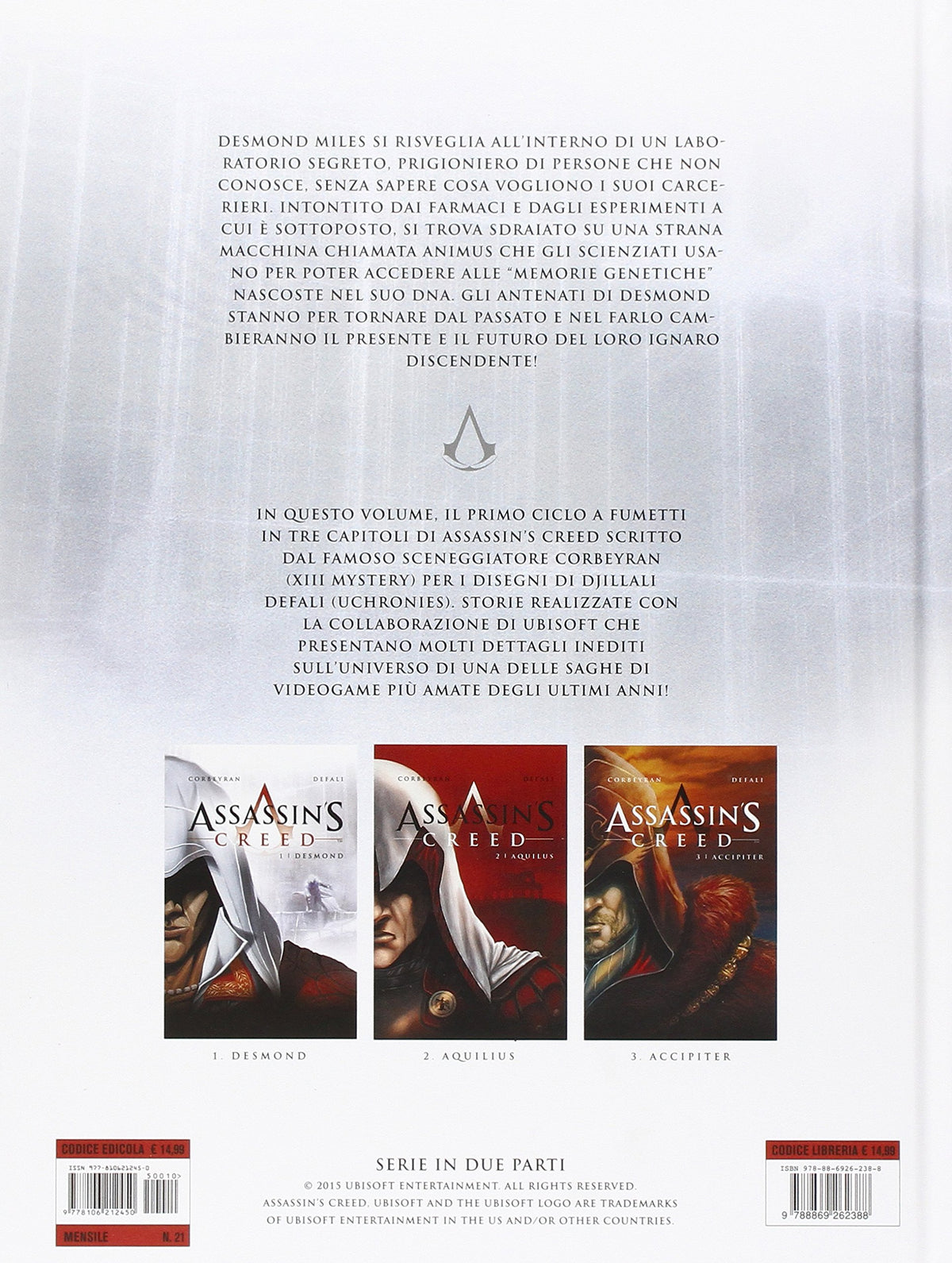 Libro - Assassin's Creed Primo ciclo Desmond - Corbeyran, Eric