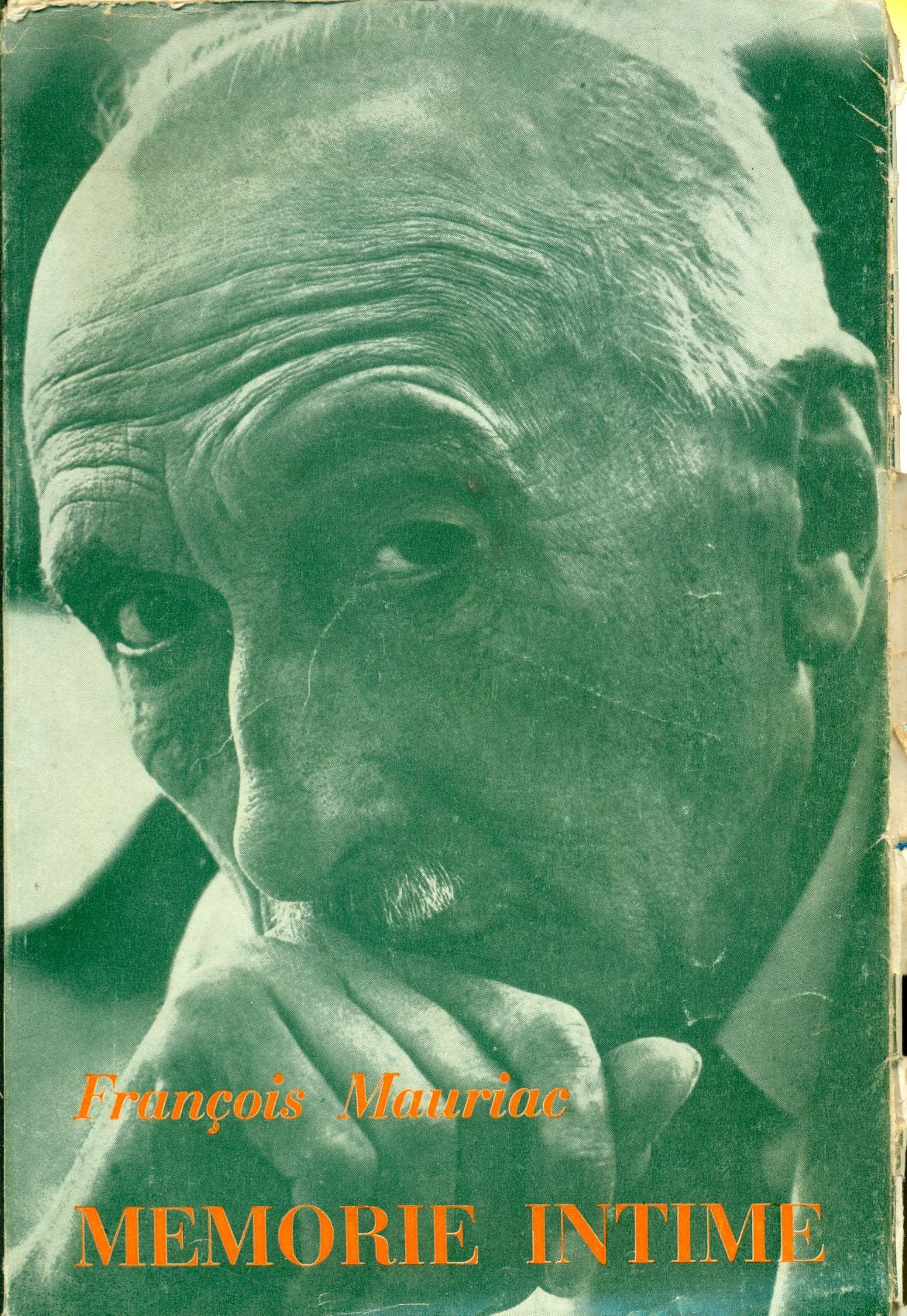 Libro - Memorie intime - MAURIAC, Francois (Bordeaux, 1885 - Parigi, 1970),