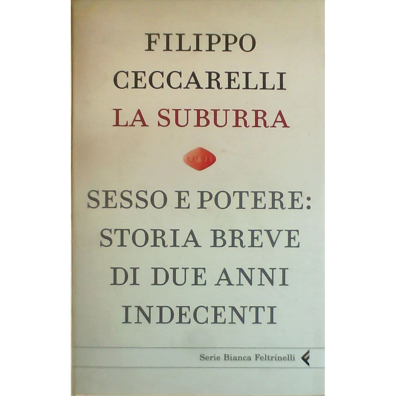 Libro - La suburra Sesso e potere: storia brev - Ceccarelli, Filippo
