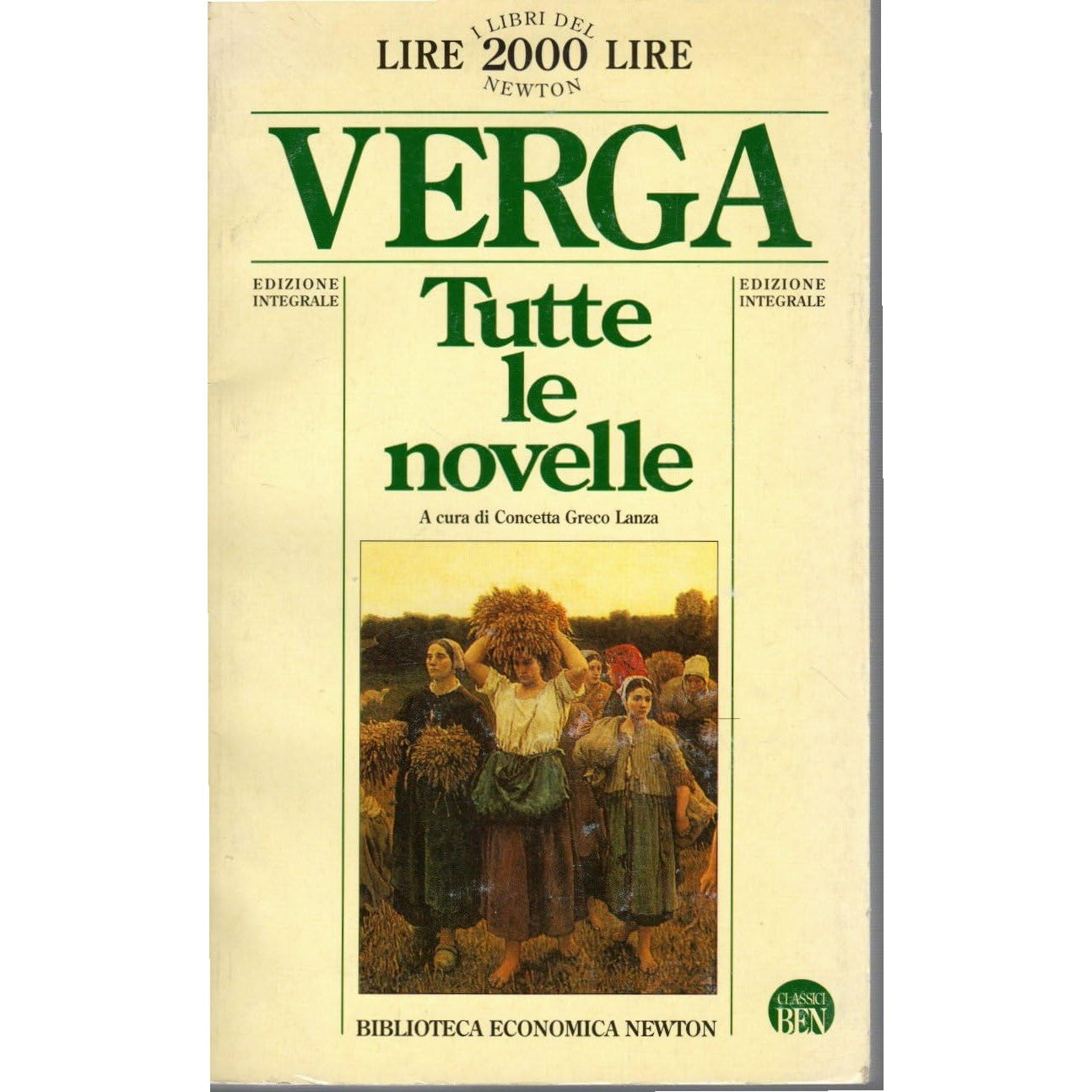 Libro - Verga Tutte le novelle Newton 1994