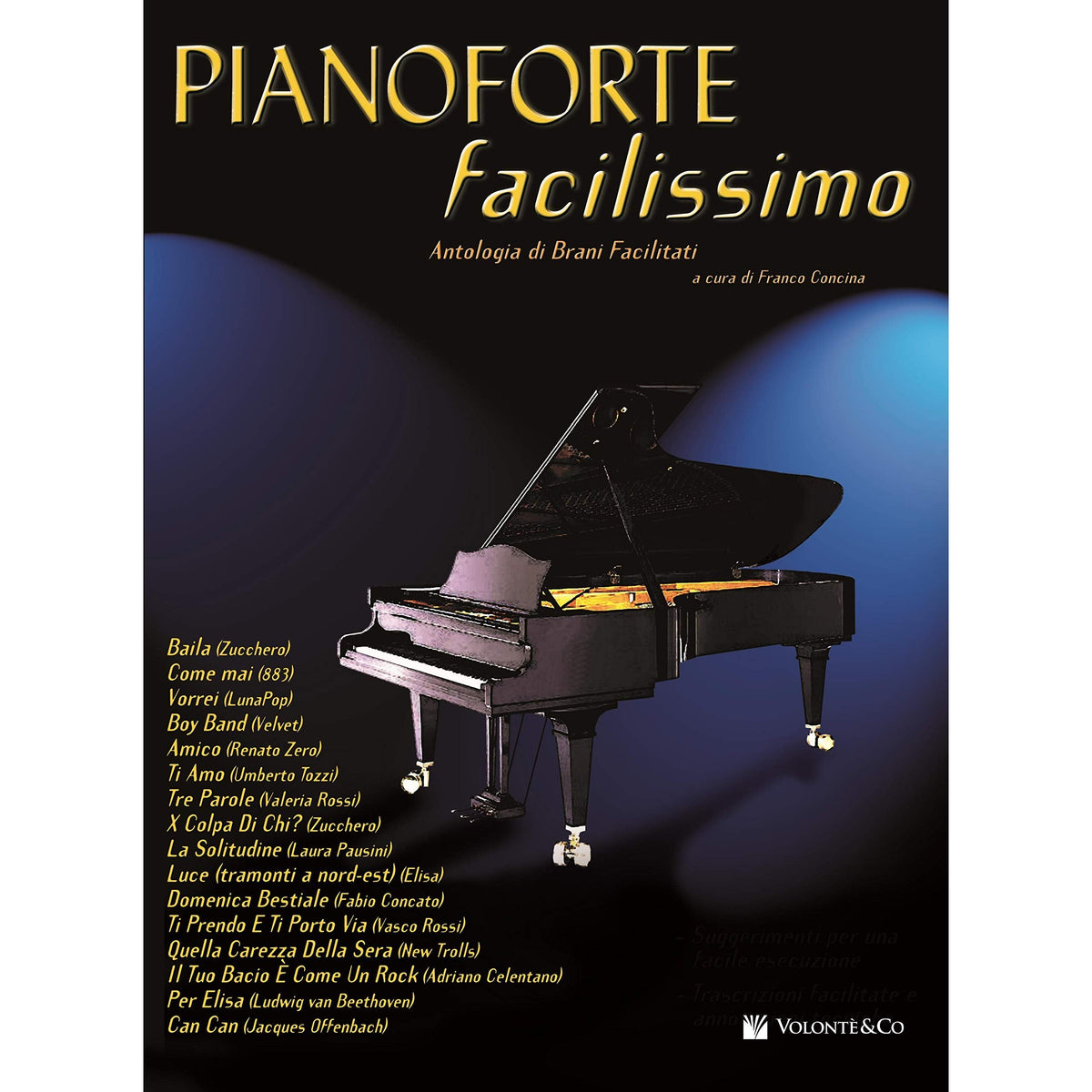 Libro - Pianoforte facilissimo (spartiti musicali) - Concina, F.