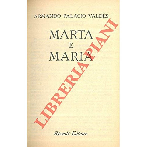 Libro - Marta e Maria - VALDES Armando Palacio -
