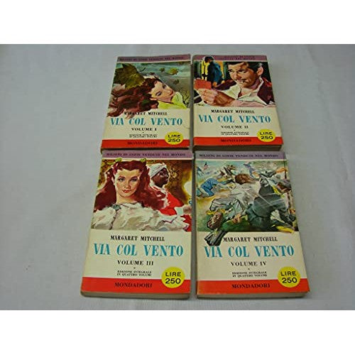 Via col vento 4 Volumi 1953 I libri del - Margaret, Mitchell