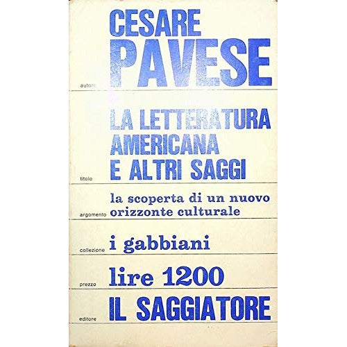 Libro - La letteratura americana e altri saggi I gabbiani N S; 90