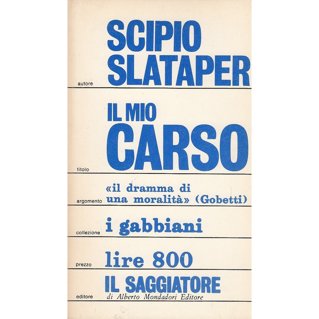Libro - Il mio carso - Slataper, Scipio