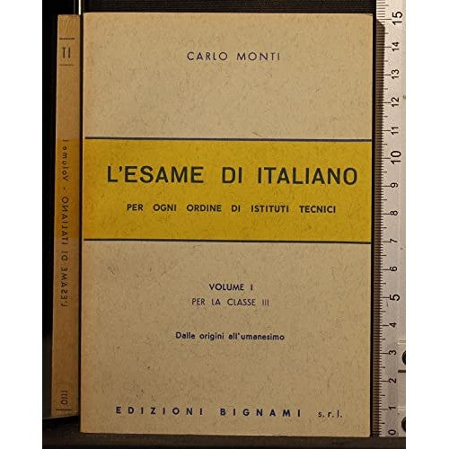 Libro - L'esame di italiano Vol I - Carlo, Monti