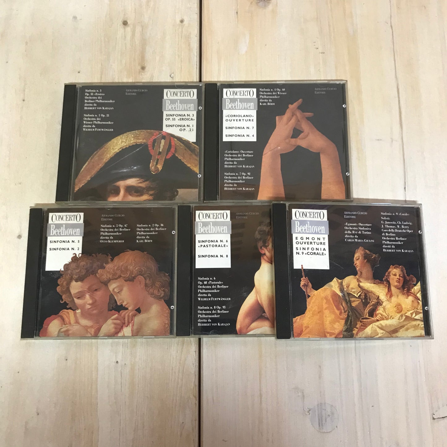 CD collection lot The Greats of Classical Music 7 musicians Shubert Chopin